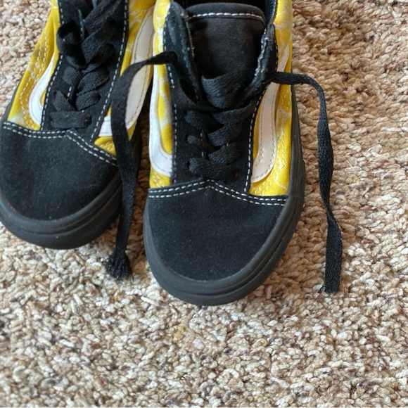 Vans Kids Old Skool Trainers / Glow Lightning Black Kids Size 11 - Picture 5 of 6
